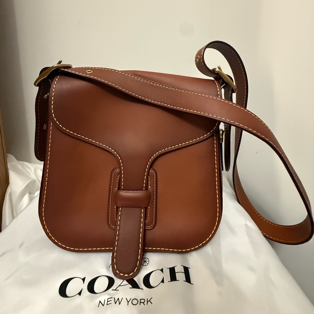 Coach Tan Leather Crossbody Bag